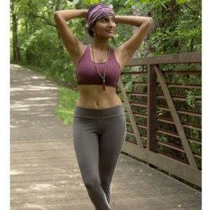 Soul Flower grey organic cotton bralette medium